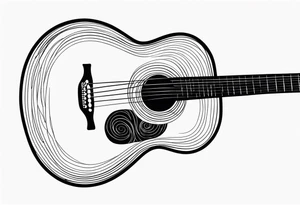 Acoustic Guitar Strings tattoo idea