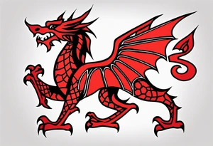 Welsh dragon tattoo idea