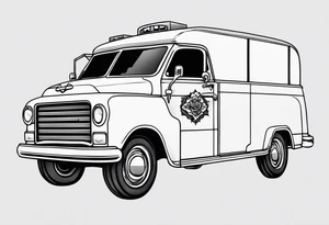 you will never see a uhaul behind a hearse tattoo idea