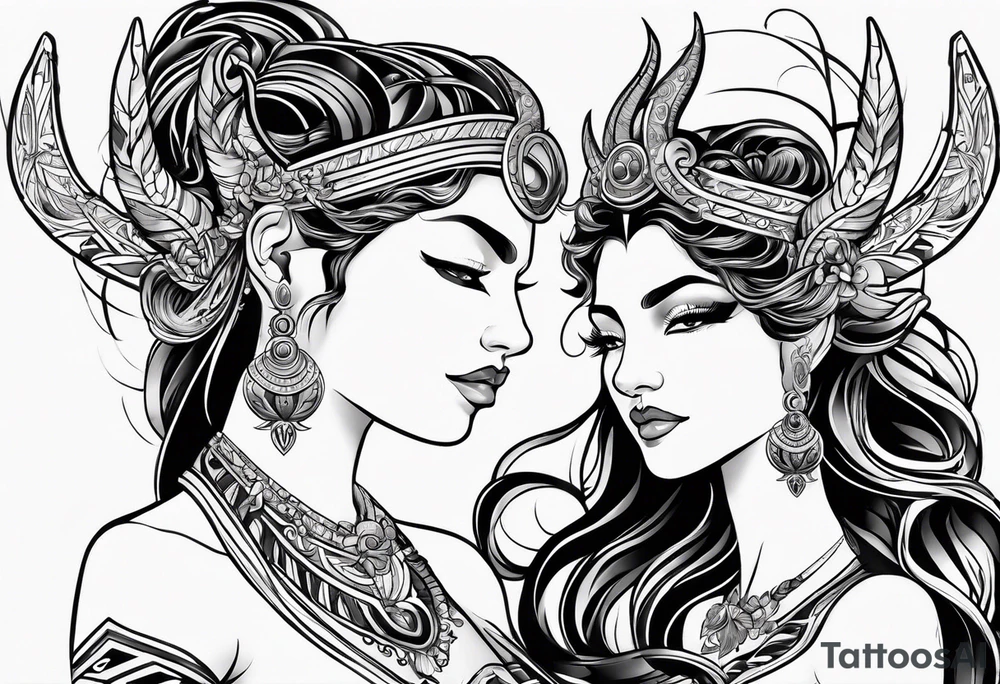 taurus goddess tattoo idea