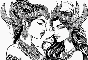 taurus goddess tattoo idea