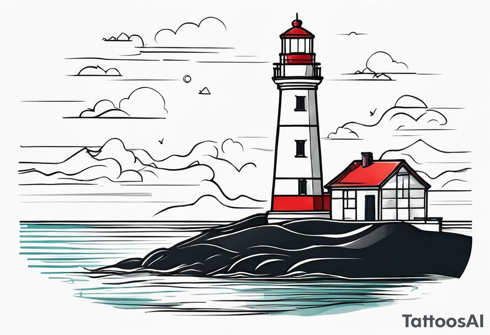 Lighthouse tattoo idea
