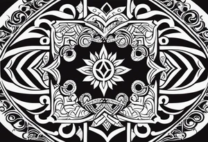 I want to have a 3/4 sleeve tattoo in the polynesian style tattoo idea