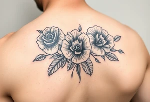 Elephant flowers soft  on the arm tattoo idea