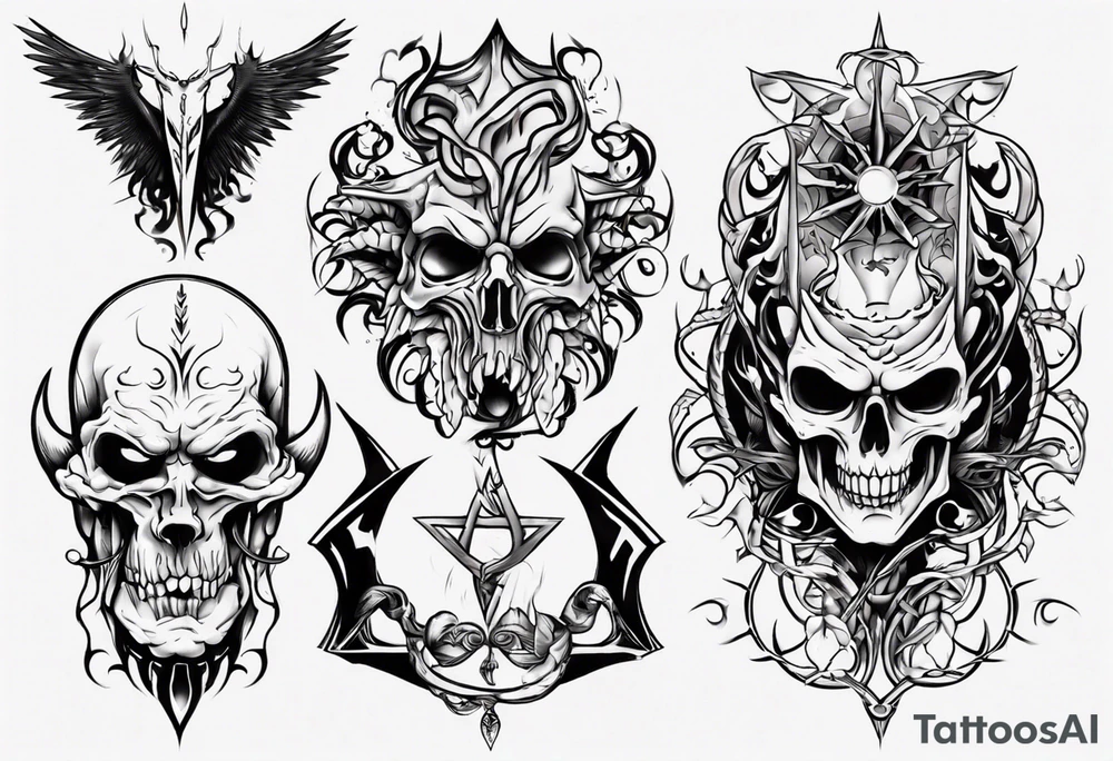 Evil tattoo idea