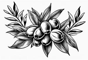 Olive branch tattoo idea