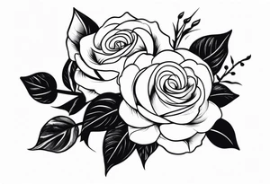 Arm tattoo with roses tattoo idea
