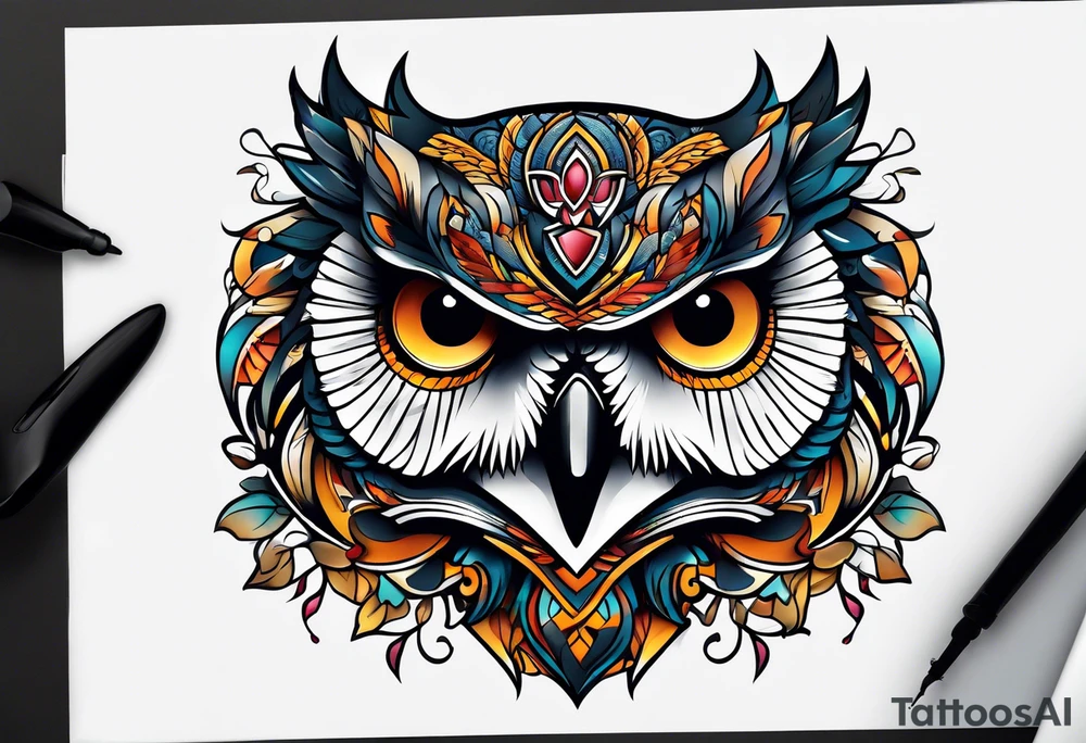 Owl tattoo idea