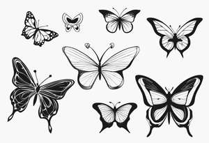 Butterflies tattoo idea