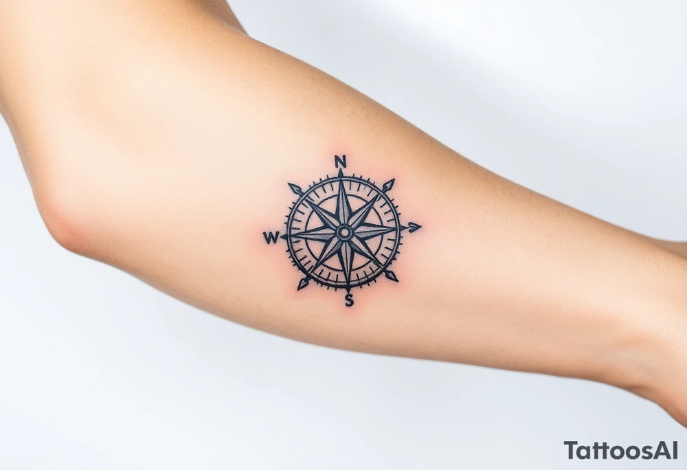 compass tattoo idea