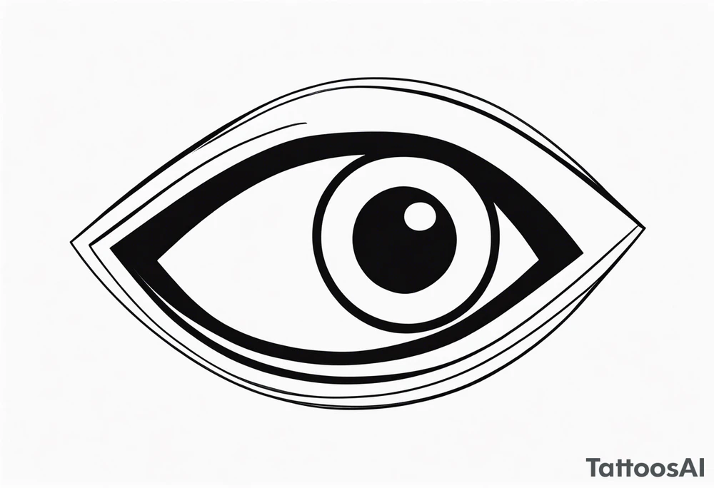 WINKING EYE EMOJI tattoo idea