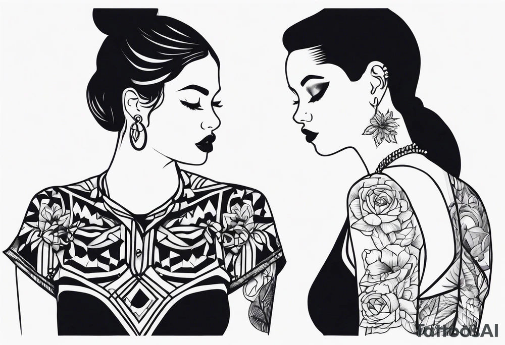 Pair of dife tattoo idea
