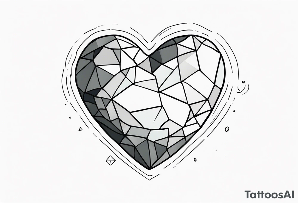 stone heart tattoo idea