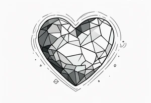 stone heart tattoo idea