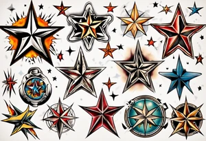 Star tattoo tattoo idea