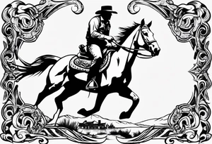 Red Dead redemption horse shoe tattoo idea