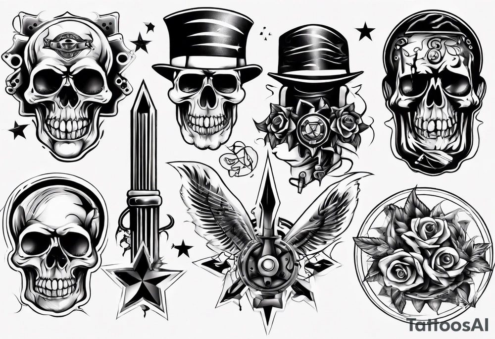 oldschool gangster tattoo idea