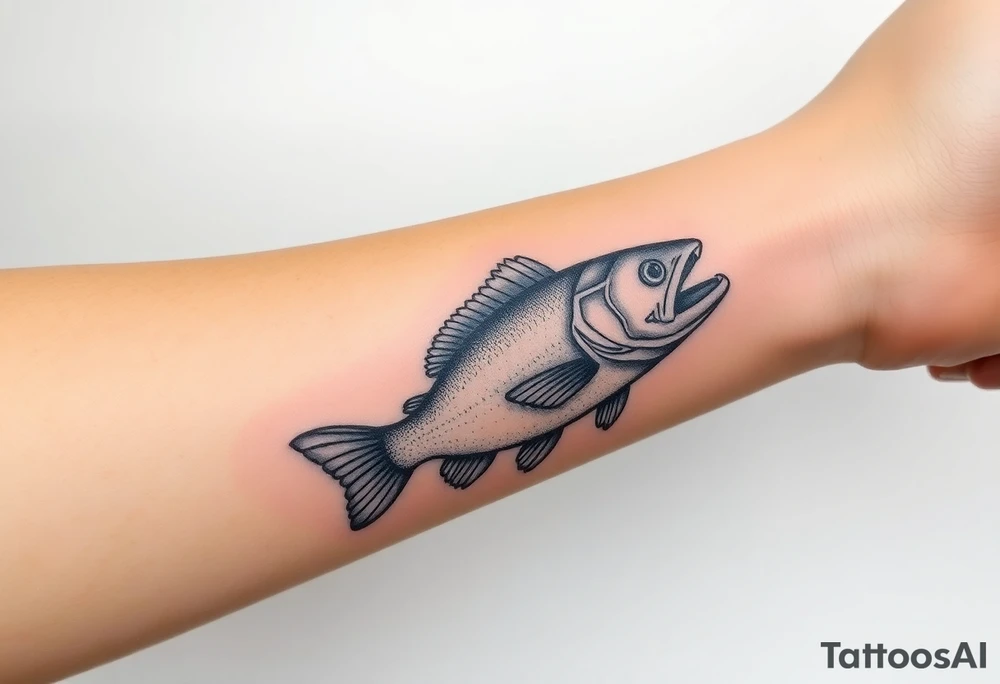 Fishing tattoo idea