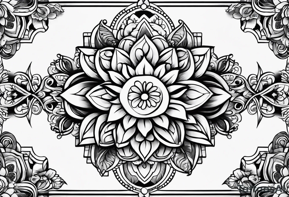 Line armband tattoo idea