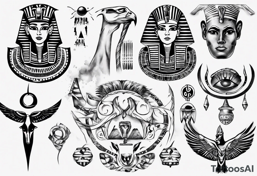 random, anything, egypt tattoo idea