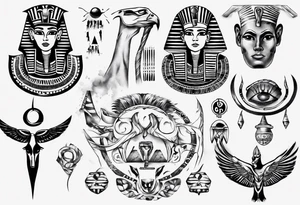 random, anything, egypt tattoo idea