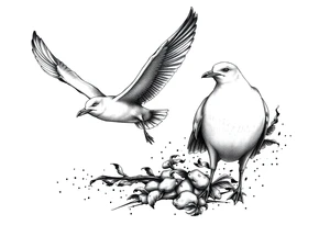 Seagulls tattoo idea