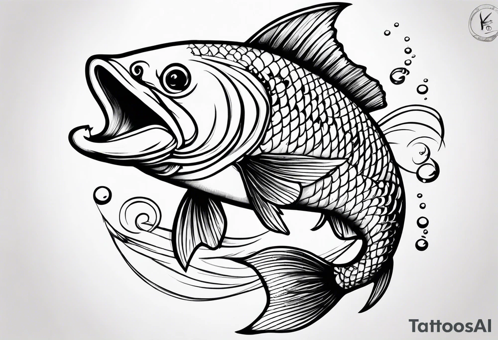 Fishing tattoo idea
