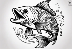 Fishing tattoo idea