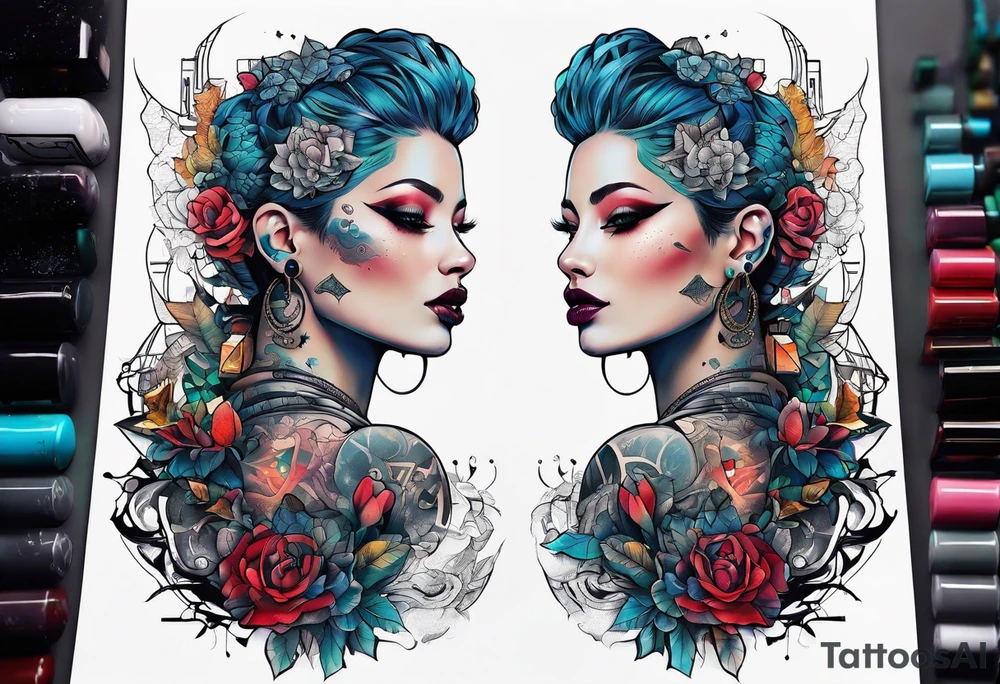 neuromancer tattoo tattoo idea