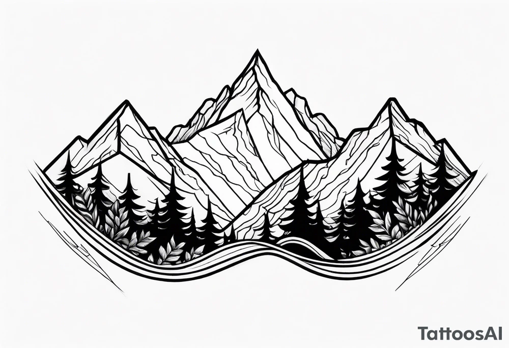 Mountains tattoo idea