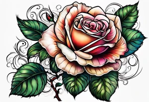 every rose has its thorn tattoo idea