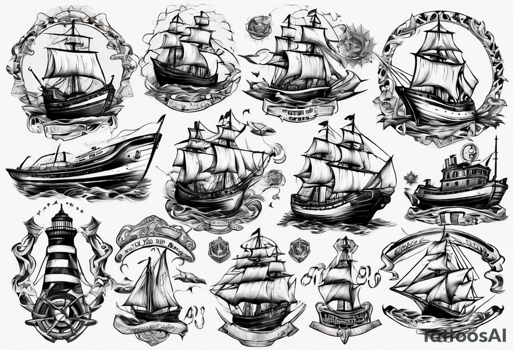 ships tattoo idea