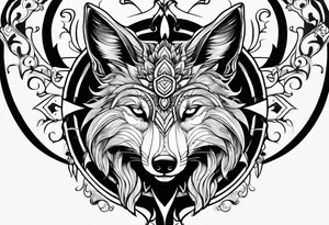 Démon renard tattoo idea