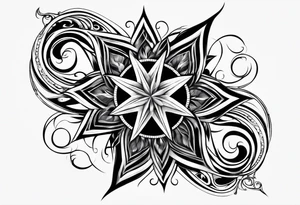 Morning star whip lit tattoo idea