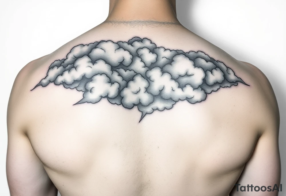 Storm clouds tattoo idea