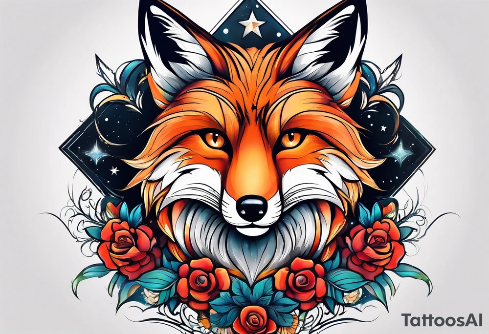 full fox look at the star tattoo idea