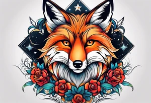 full fox look at the star tattoo idea