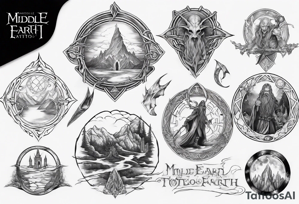 Middle Earth tattoo idea