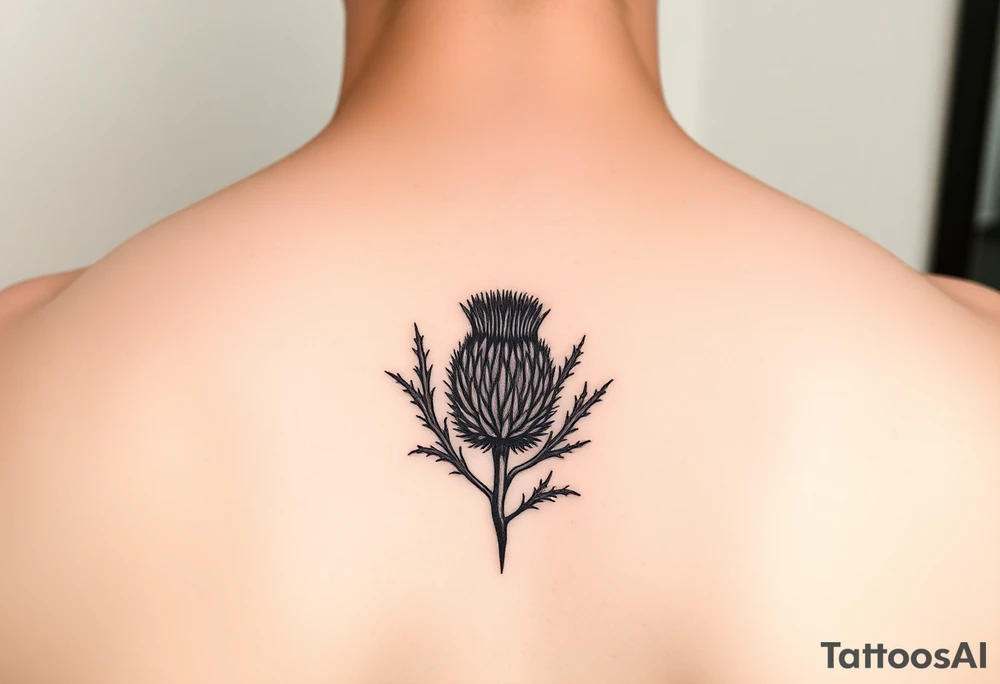Scottish thistle tattoo idea