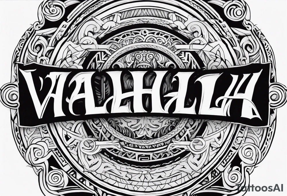 Valhalla viking  gods tattoo idea
