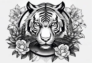 Shoulder tattoo Korean inspired with a Rat, pig, tiger, dog, snake tattoo idea