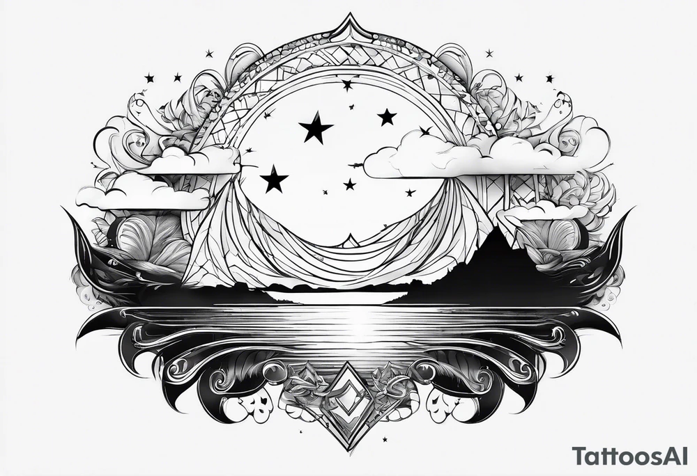 stars, clouds, Neven tattoo idea