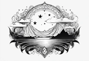 stars, clouds, Neven tattoo idea