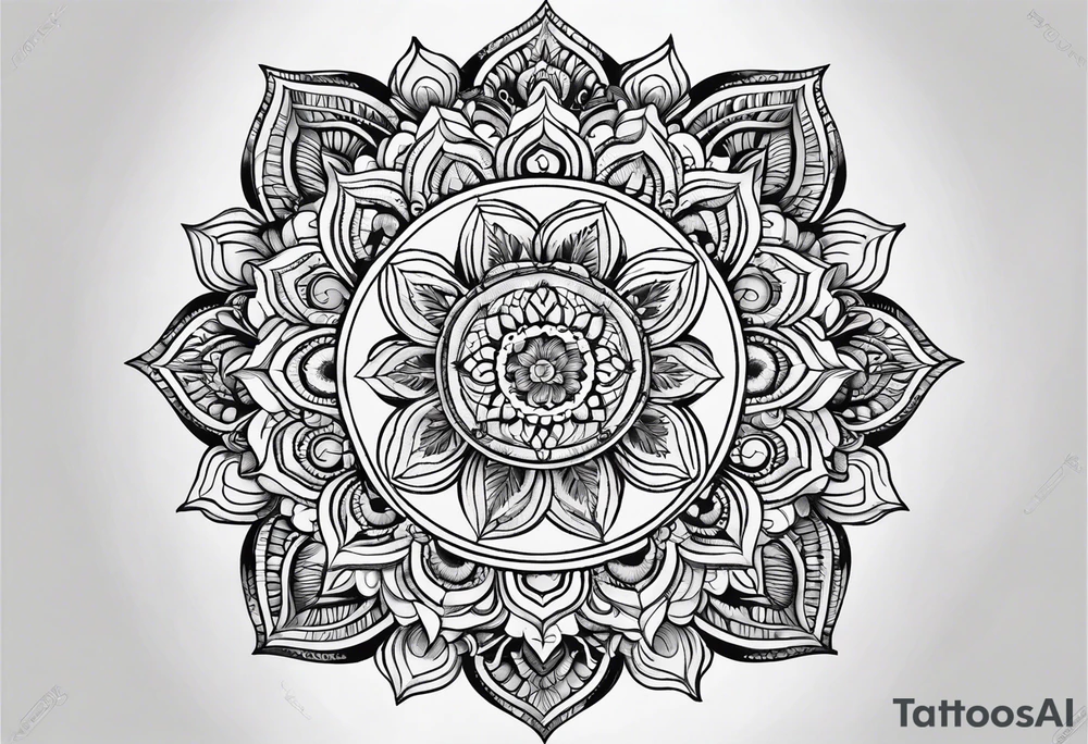 mandala tatto tattoo idea