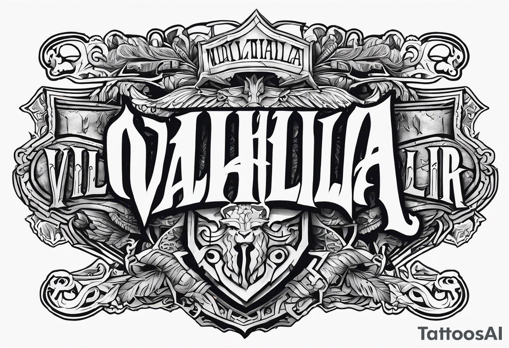 Valhalla  warrior soldier tattoo idea