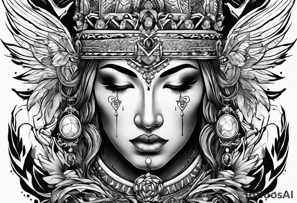 Men's tattoo. "God is inside me" tattoo idea