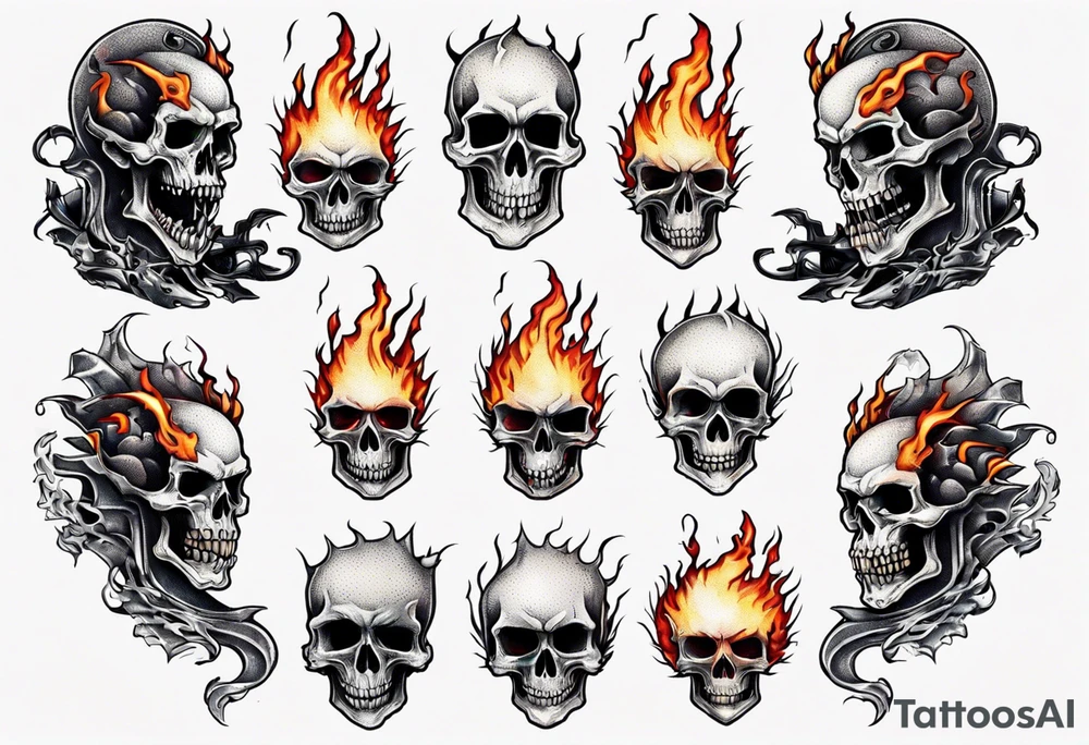 ghost rider tattoo idea