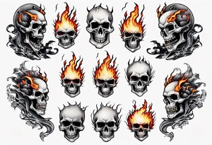 ghost rider tattoo idea