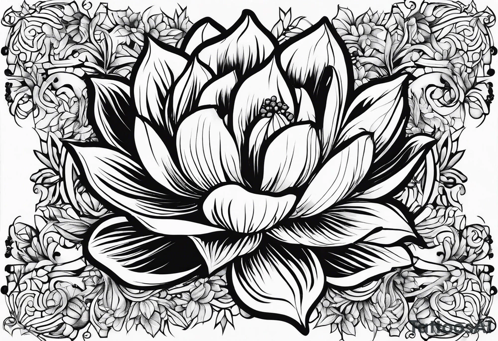 Plant plead outlines tattoo idea