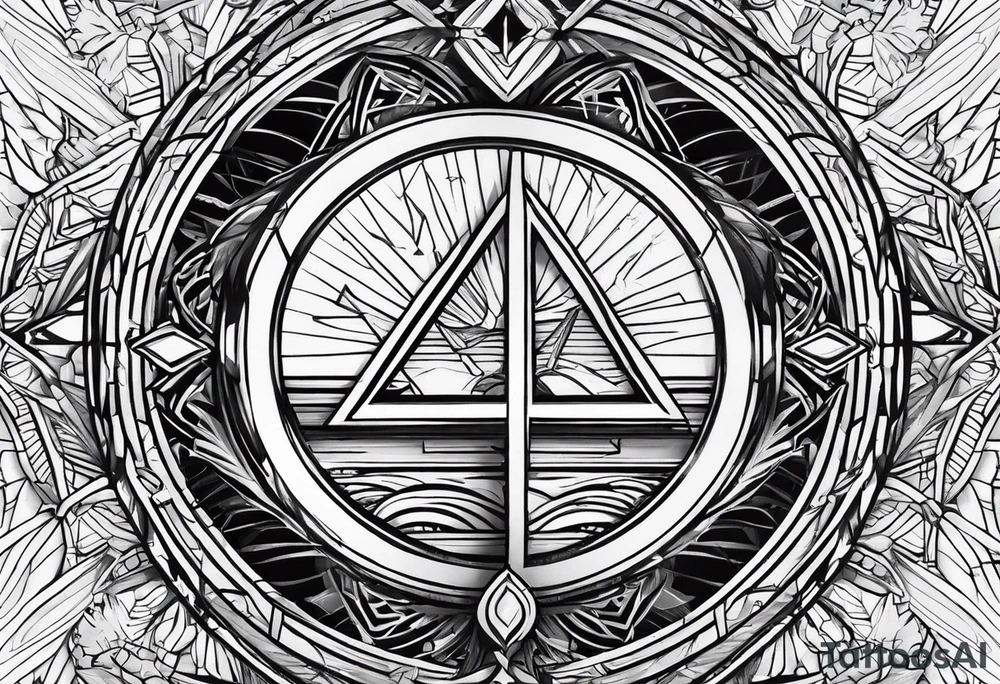Sobriety symbol in artistic Version tattoo idea
